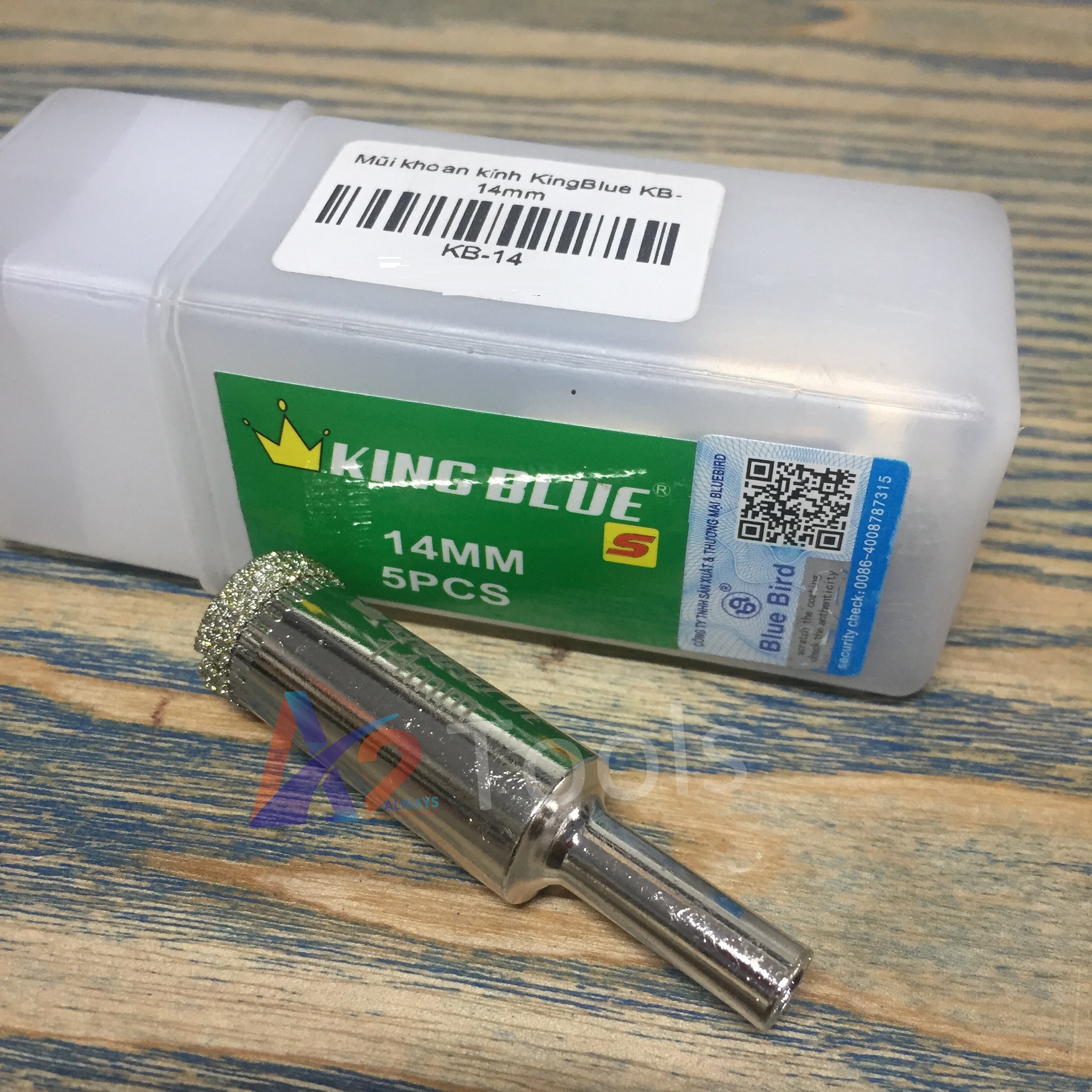 Mũi khoan đá, gạch, kiếng 14mm King Blue KB-14
