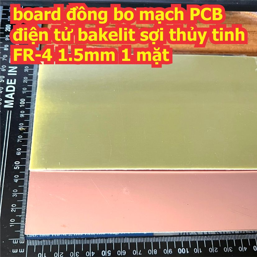 5 cái board đồng bo mạch pcb điện tử bakelit sợi thủy tinh fr-4 1.5mm 1 mặt 715cm 1020cm kde2255
