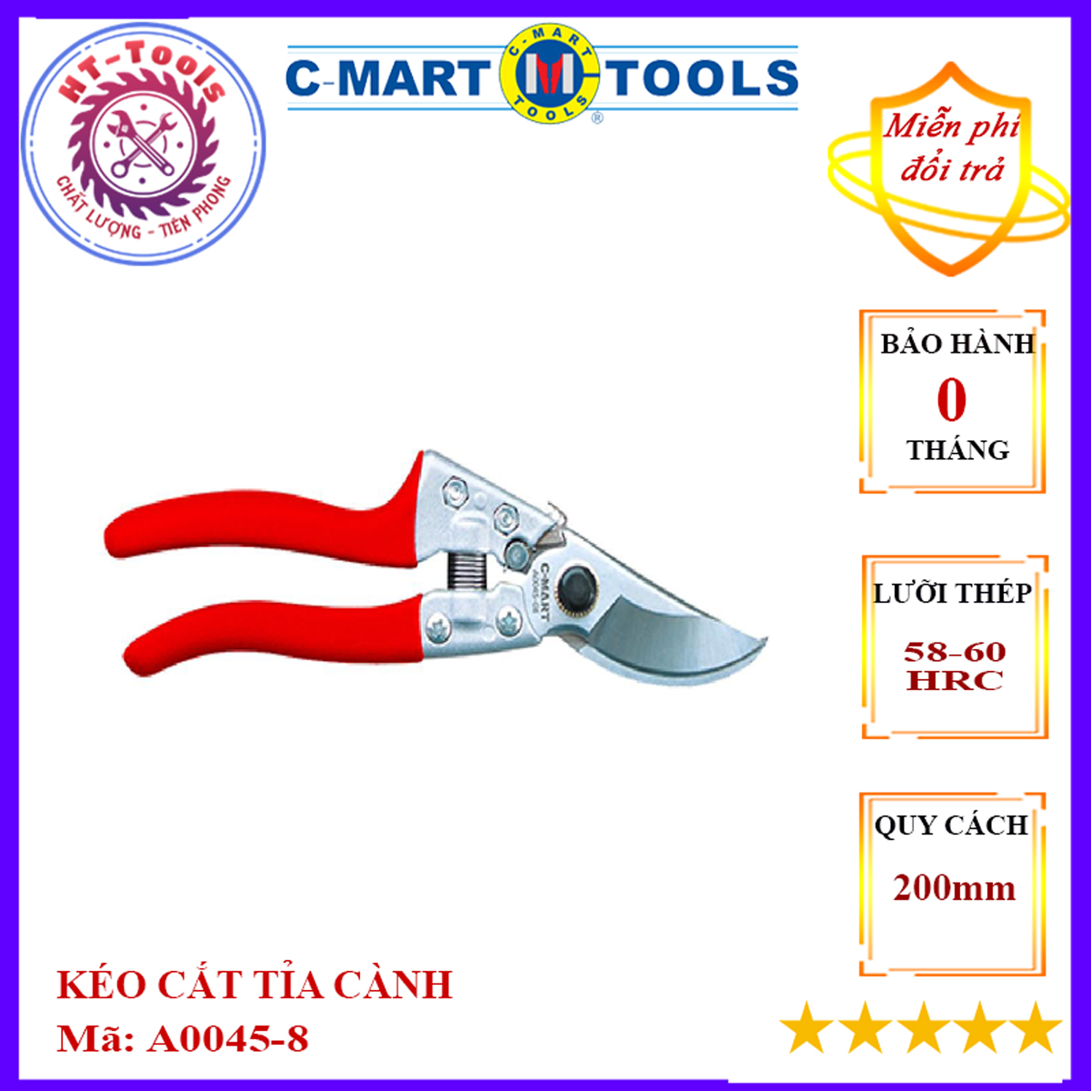 Kéo cắt cành 200mm/8″ a0045-08 c-mart