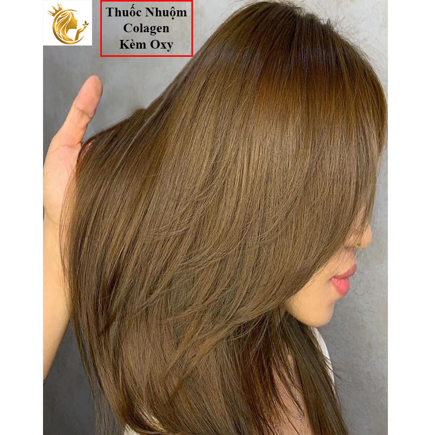 Honey-Colored Hair Dye with Oxygen