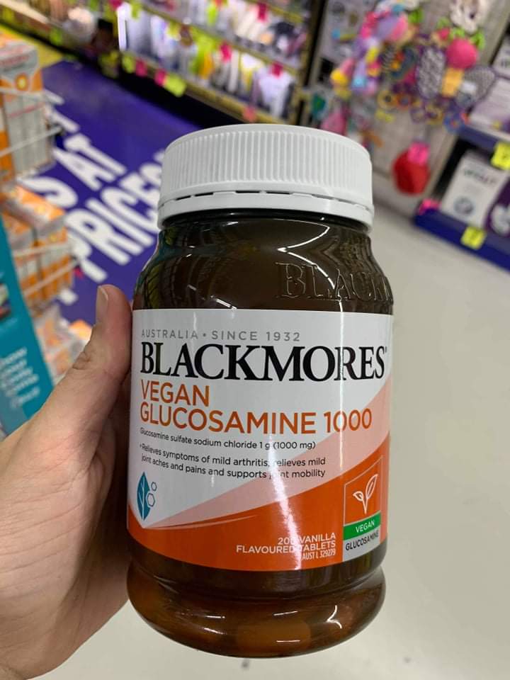 Vegan Glucosamine 1000 Blackmores 200 viên xương khớp cho người ăn chay