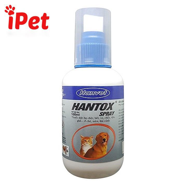 Chai Xịt Ve Rận Hantox Cho Chó Mèo 100ml