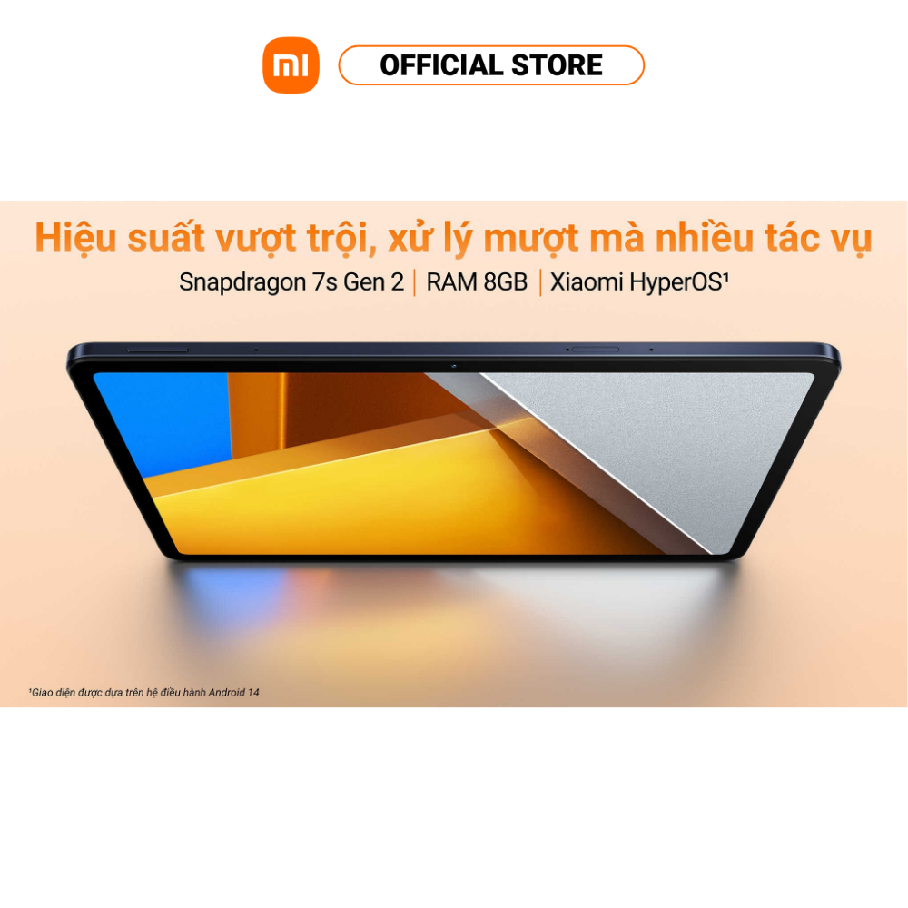 Máy tính bảng POCO Pad (8+256GB) | Màn hình 12,1" 120Hz 2,5K | SD 7sGen2 | Pin 10000mAh + 33W