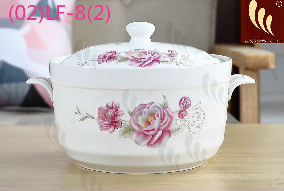 Âu sứ có nắp sứ đựng cơm canh