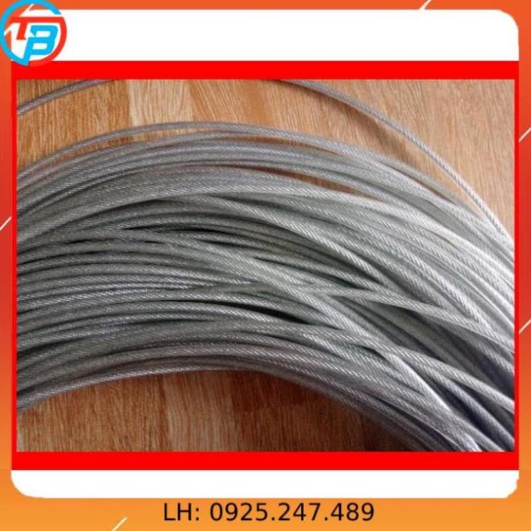 Cáp bọc nhựa 2mm- 3mm- 4mm cáp thép thái bình vina