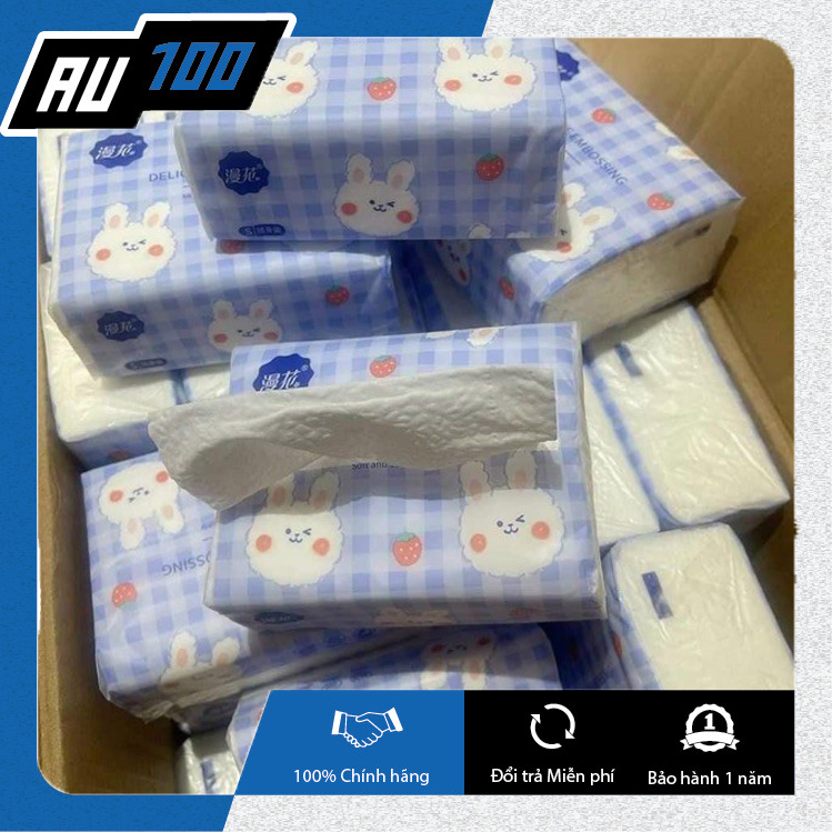 [AU100] Giấy Ăn Thỏ Trắng Siêu Dai, Siêu Mịn (Hàng Nội Địa Trung Quốc)