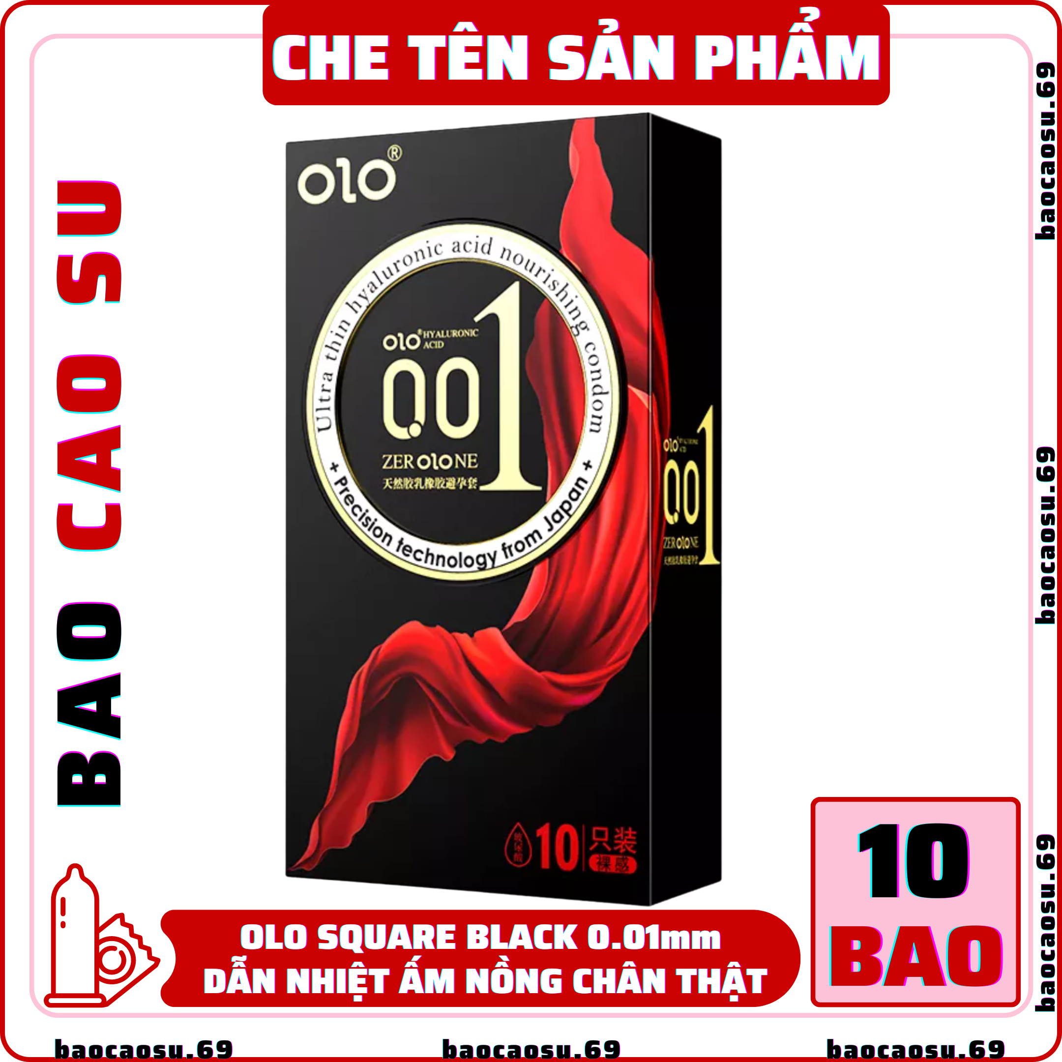 Combo 4 hộp 40 bao cao su OLO siêu mỏng 0.01mm tùy chọn. Kéo dài cuộc yêu lửa băng gai nổi dẫn nhiệt ấm nồng chống xuất tinh sớm siêu mỏng 001mm gân gai khoái cảm