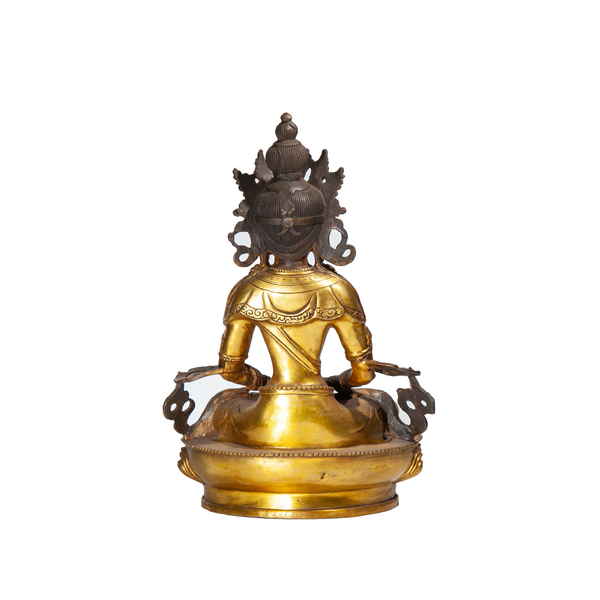 [HCM]Vô Lượng Thọ 30Cm Đồng Trơn  Tượng Phật