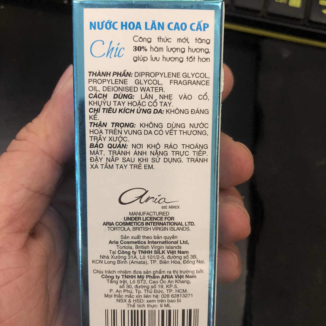 Nước hoa L'evinia cao cấp dạng lăn 9ml