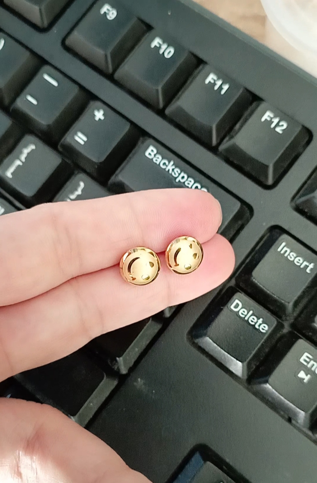 Bông Tai, Khuyên Titan Mạ Vàng Tươi Khoen Tròn