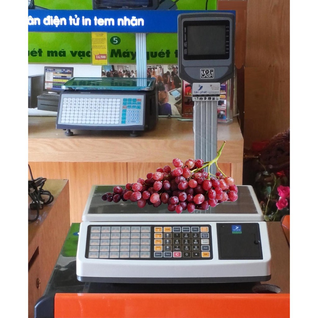 Tem cân khổ 58x40mm (cuộn 35m-800 tem) tem cân, tem CNC