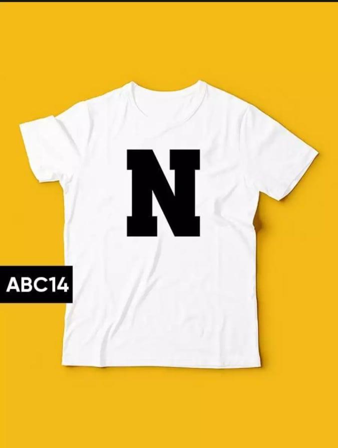 [HCM] XẢ HÀNG - ĐỒNG GIÁ 19K Áo thun nam hàn Quốc form rộng in hình Chữ Cái N vải dày mịn mát