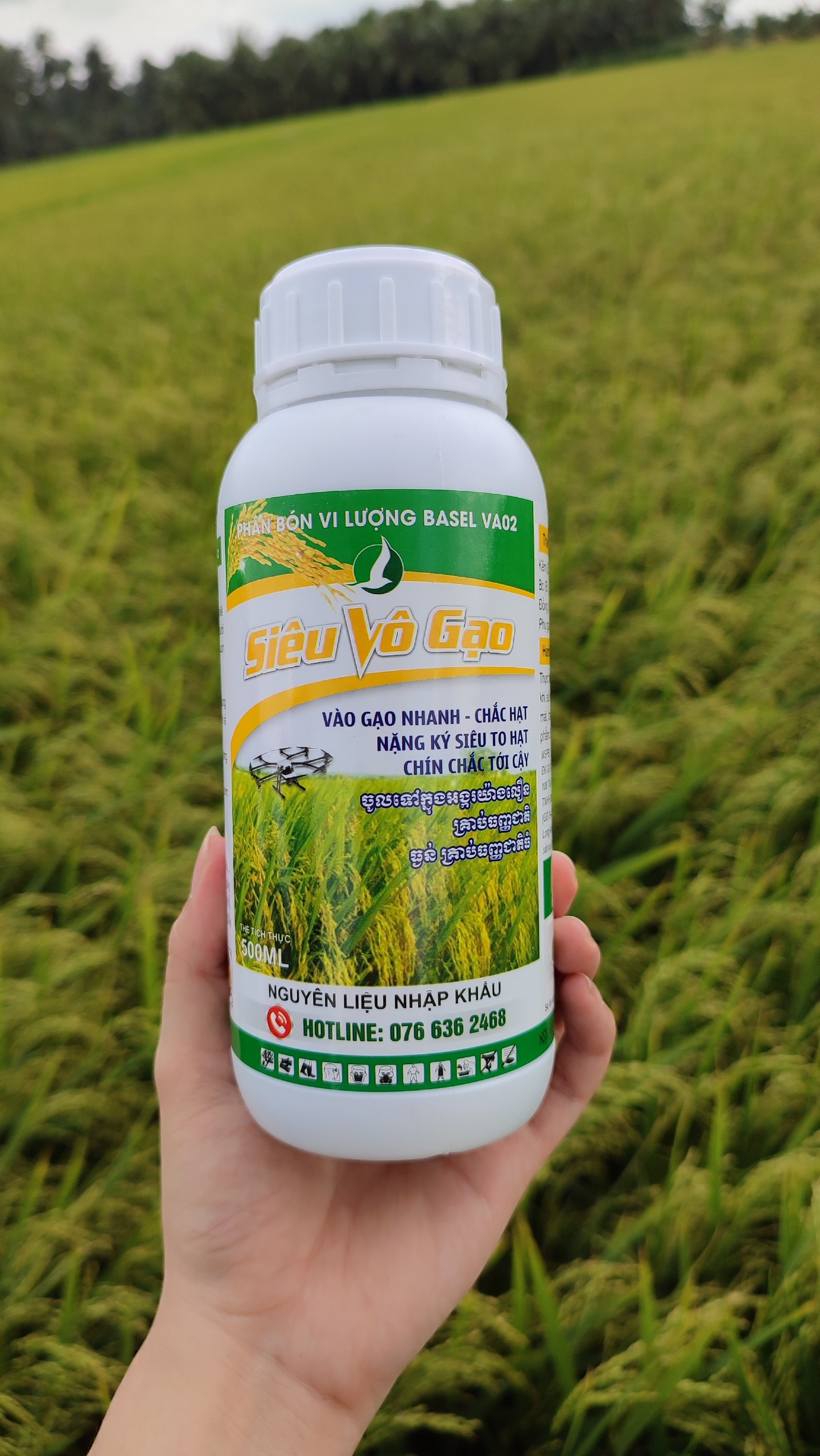 PHÂN BÓN CHO LÚA SIÊU VÔ GẠO (chai 500ml)