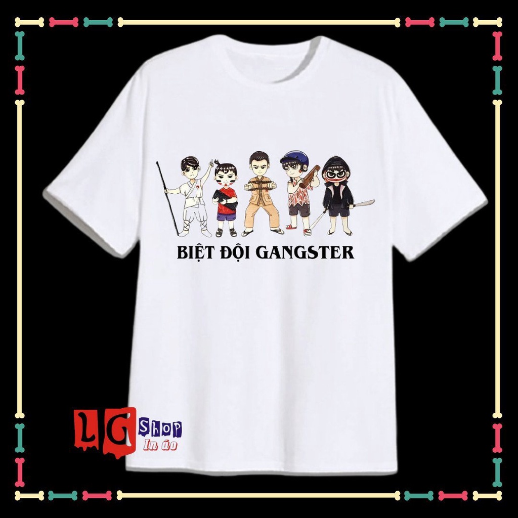 ÁO THUN BIỆT ĐỘI GANGSTER-SANS UNDERTABLE CHO CHO BÉ TRAI - TT
