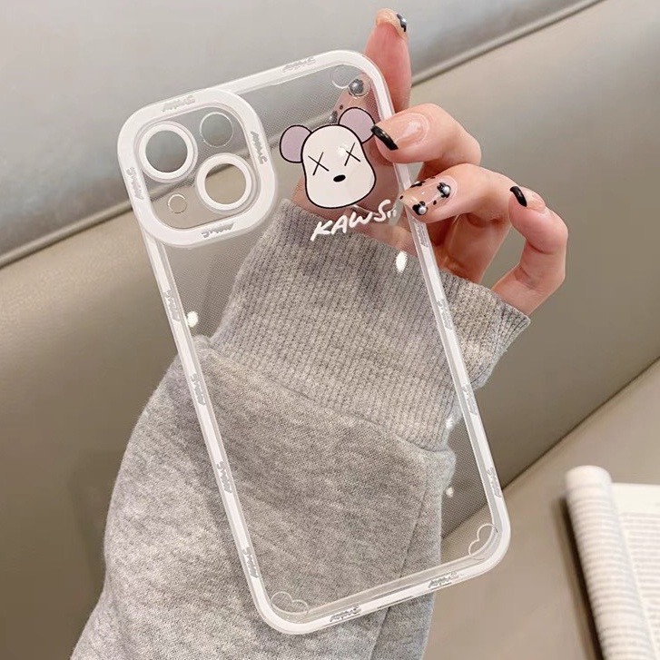 Ốp Lưng Iphone Trong Cạnh Vuông Siêu Hot (VIỀN NỔI)