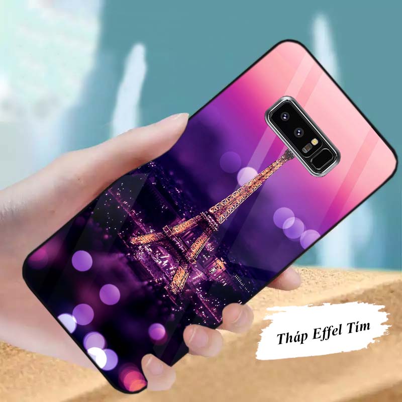 Ốp Samsung Galaxy Note 8 Lưng Kính Cường Lực Sáng Bóng