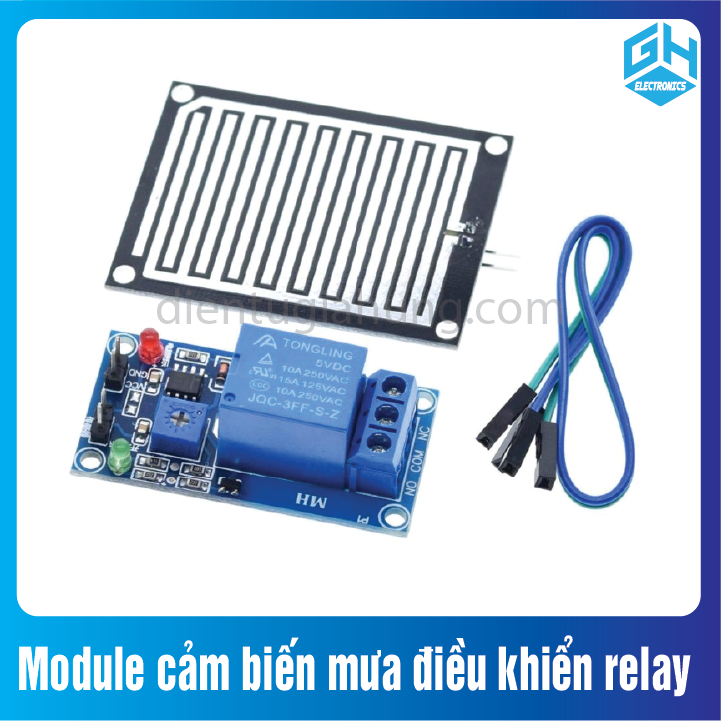 Rain Sensor Module Controls Relay