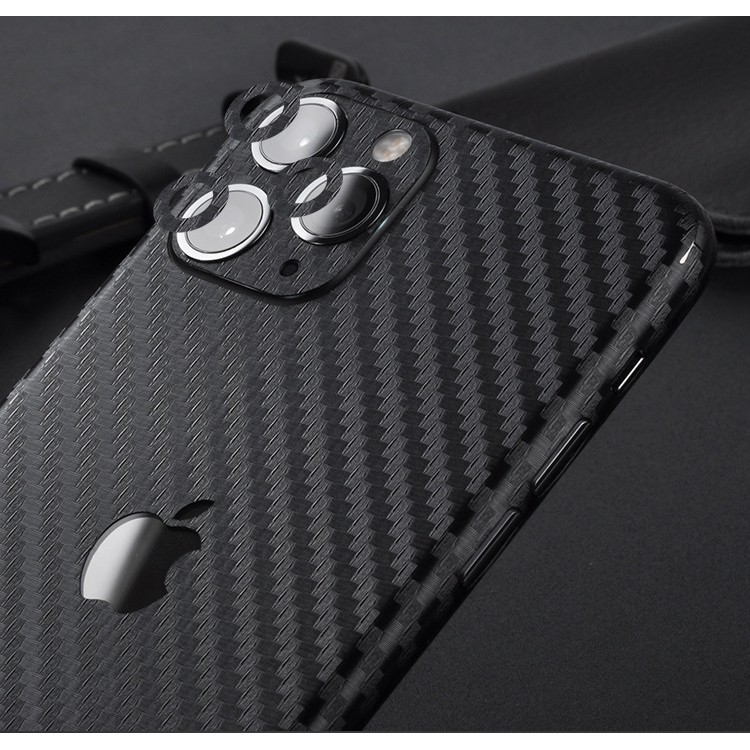 miếng dán skin iphone 12 mini , iphone 12 pro , iphone 12 pro max vân carbon 4D
