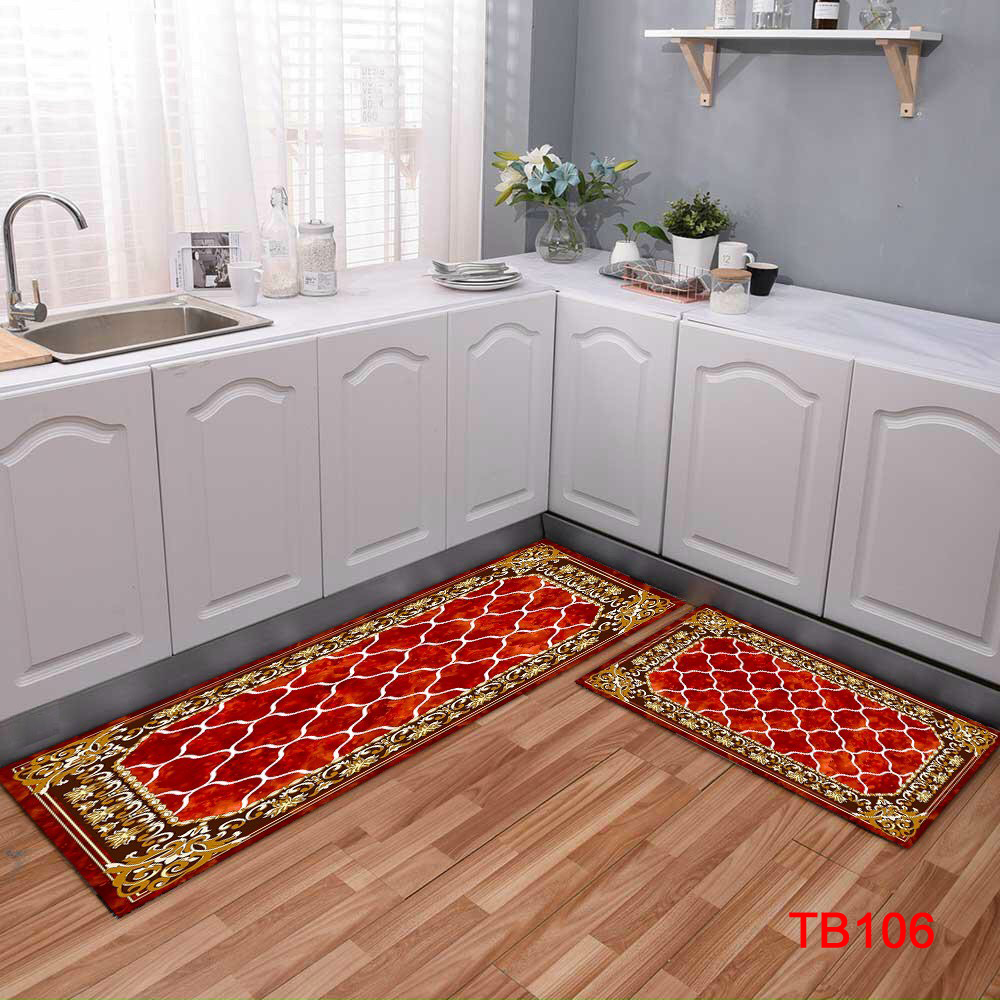 BỘ THẢM BẾP IN HỌA TIẾT 3D TRANG TRÍ PHÒNG BẾP