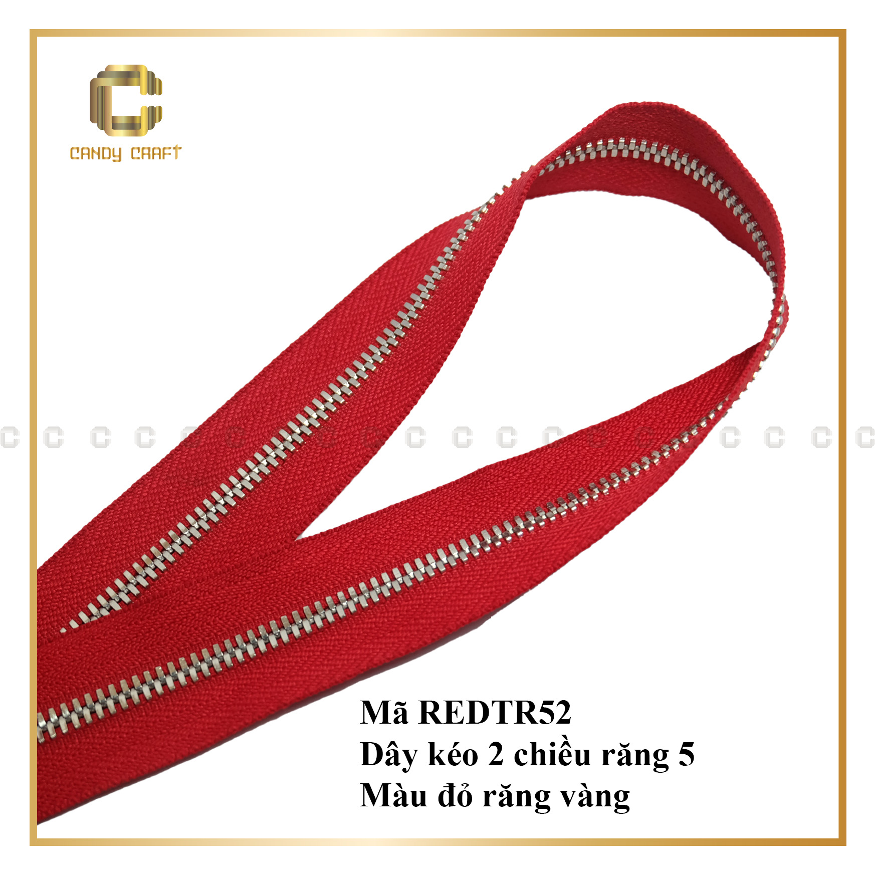 Dây kéo 2 chiều răng 5 (không kèm đầu khóa) - phụ kiện làm túi xách