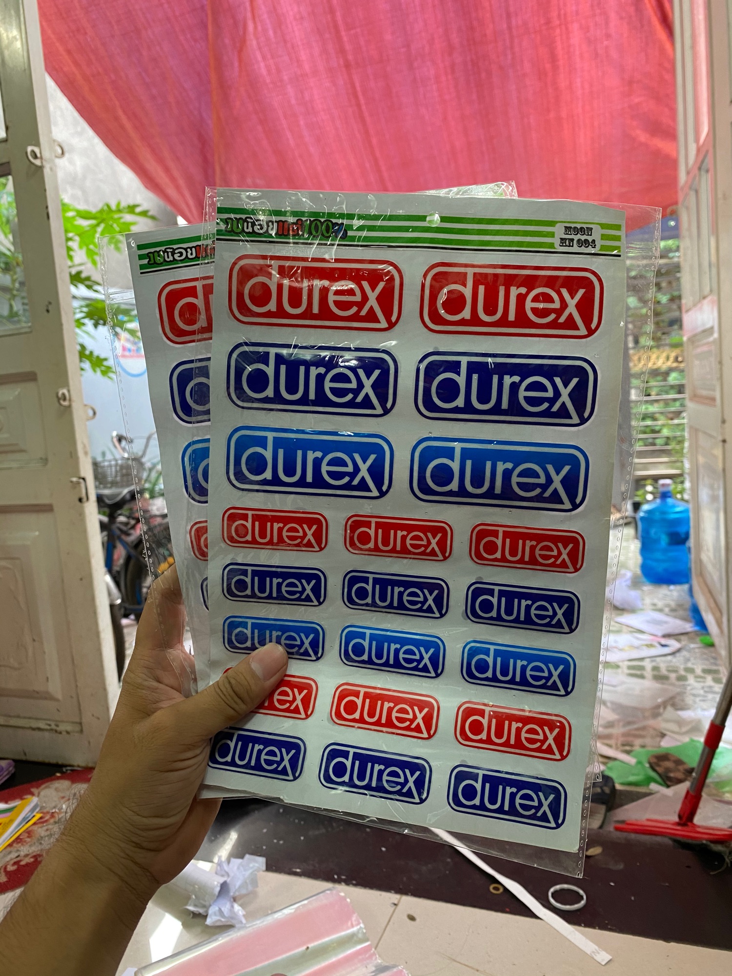 Combo full Tem nổi dán trang trí xe máy điện thoại
