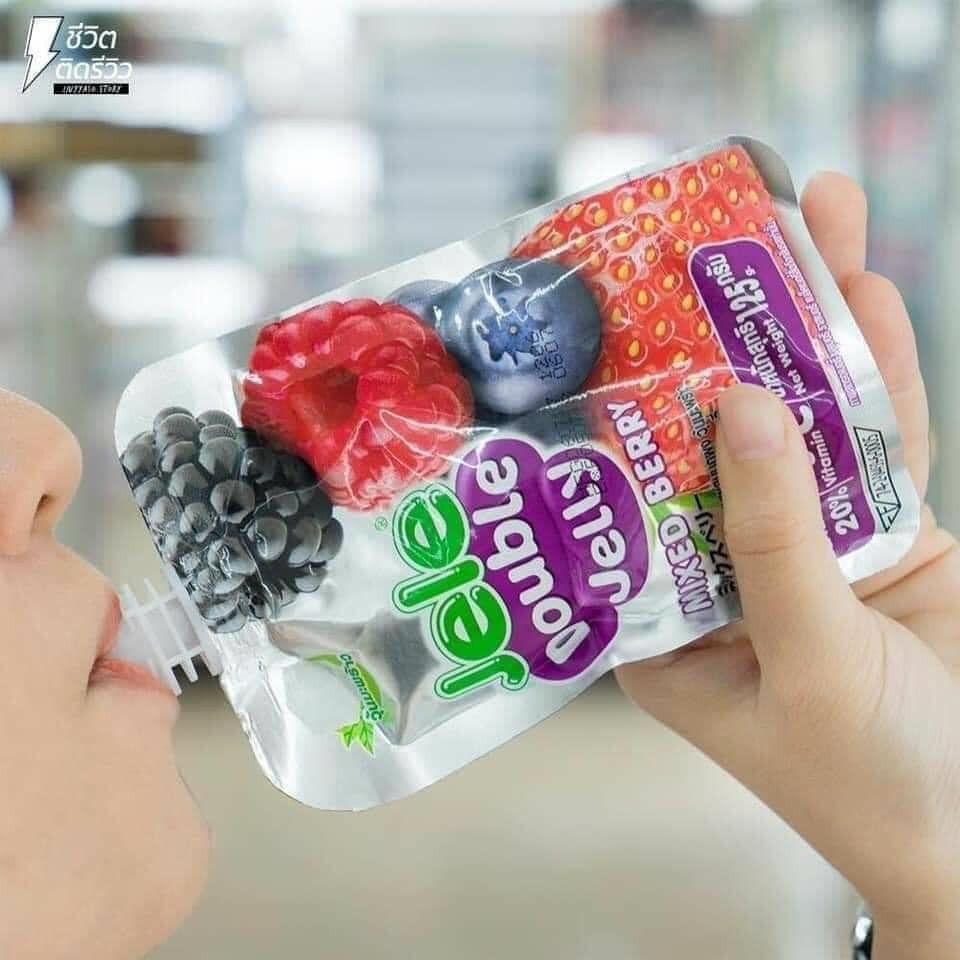 Thạch Jele Double Jelly Thái 10k/ gói 125g(Mixed Berry)