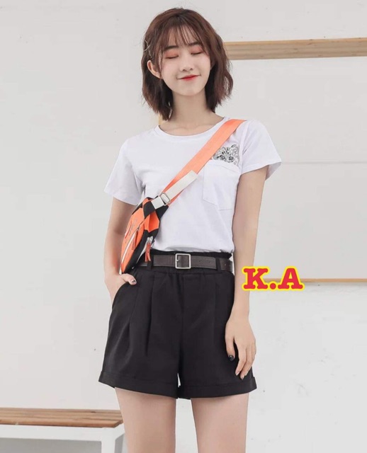 Quần kaki đùi gập gấu(không thắt lưng ) HARI0121