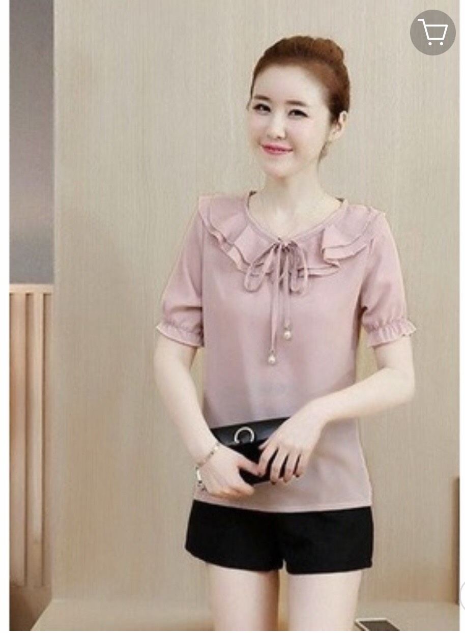 Áo kiểu nữ tay bo nhiều màu fullsize