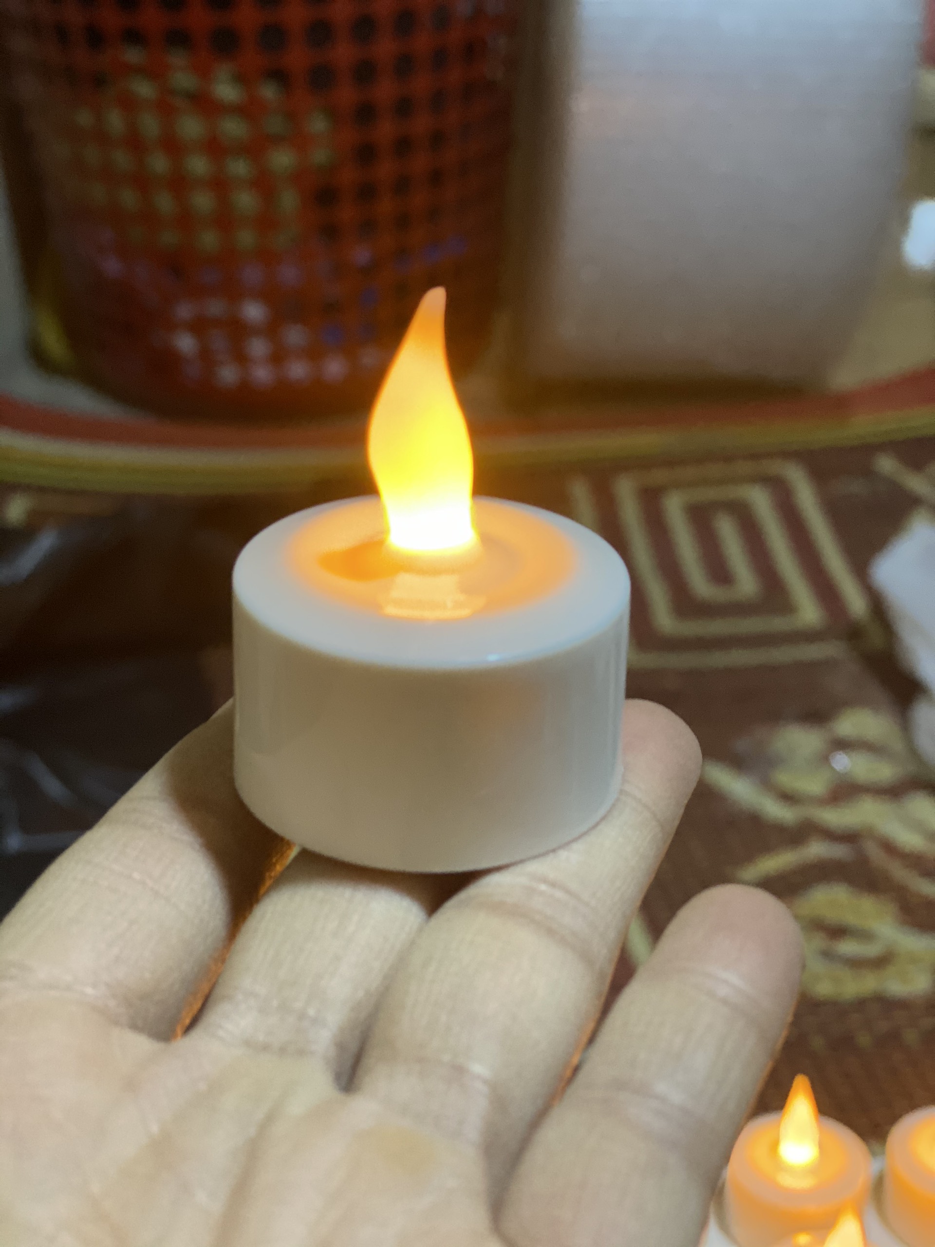 Nến điện tử sạc điện bộ 12 cây