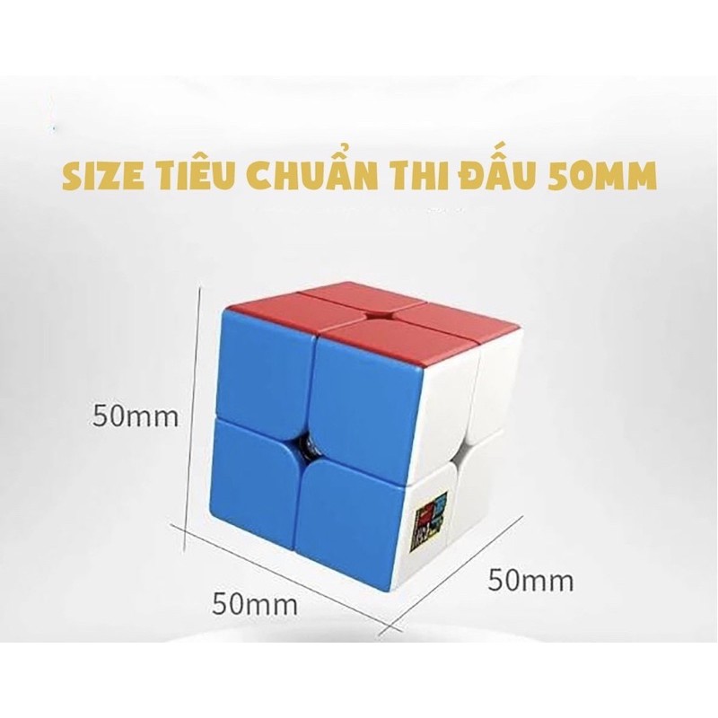 Rubik 2X2 Stickerless Moyu Meilong Mfjs Rubik 2 Tầng