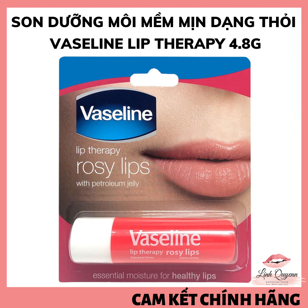 Son Dưỡng Môi Vaseline Lip Therapy Dạng Thỏi 4.8G