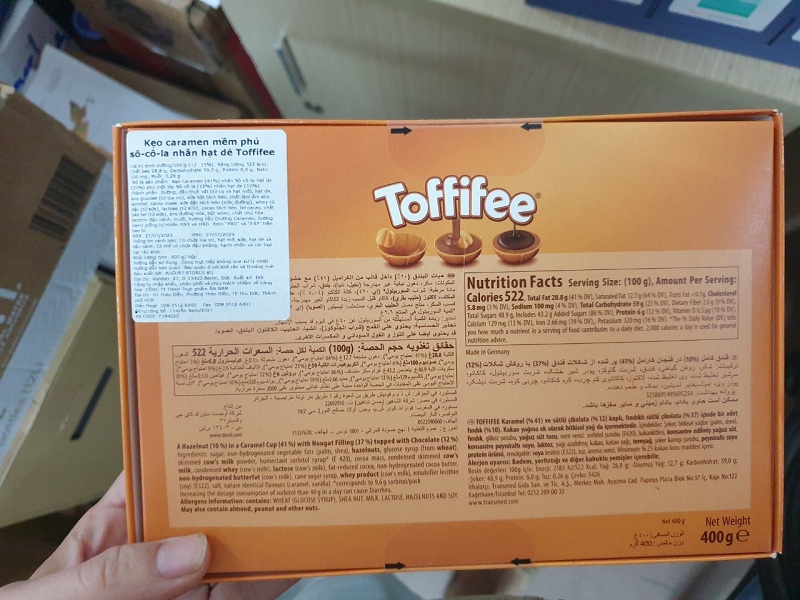 Toffifee - 400g imported Germany praline coated chocolate candy