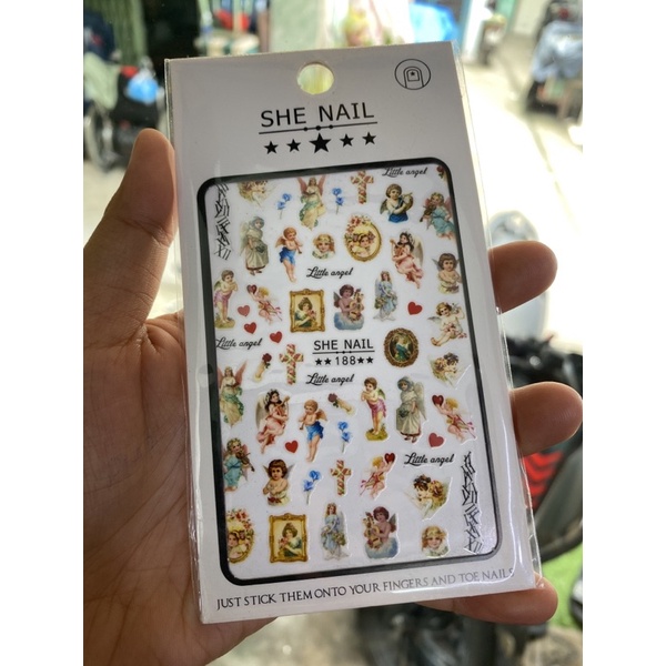 Sticker Dán Móng Thiên Thần - Rẻ Vô Địch