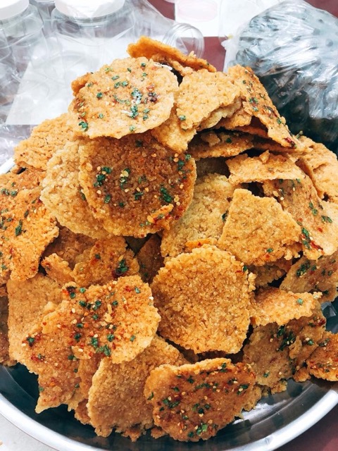 10 bịch cơm cháy chiên mắm