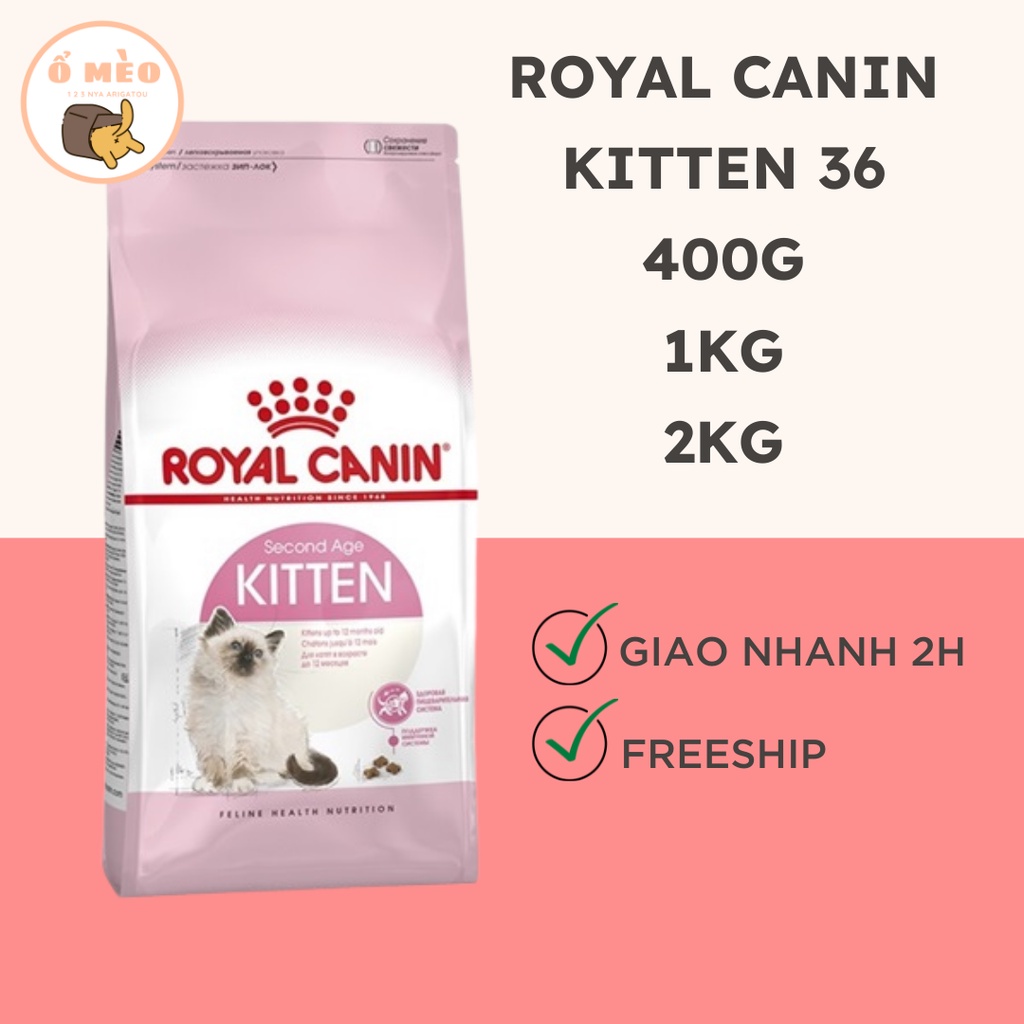 Thức Ăn Cho Mèo Royal Canin Kitten 36 (1kg)