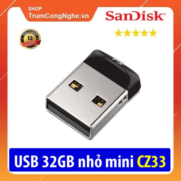 Bảng giá USB Sandisk Cruzer Fit CZ33 32GB - USB Nhỏ Mini Phong Vũ