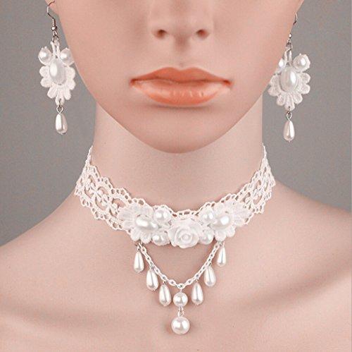 Vòng cổ choker ren trắng mẫu mới new 2020 tiểu thư điệu đà