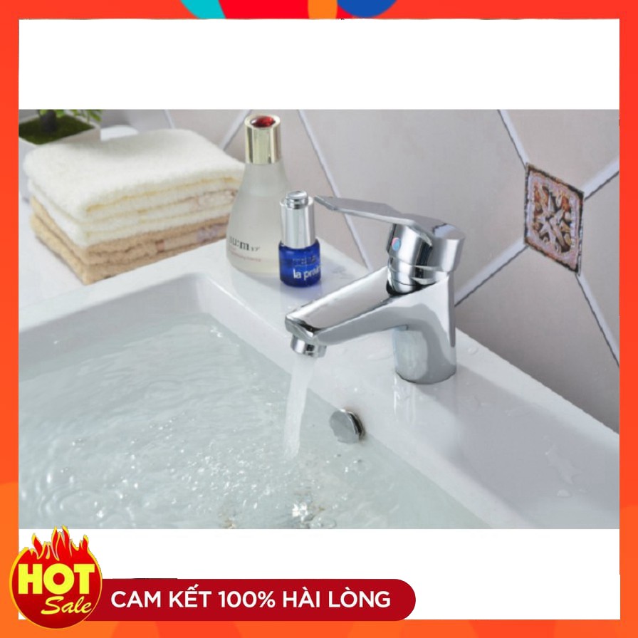 Vòi lavabo | Vòi chậu rửa mặt nóng lạnh cao cấp SNL13 tặng đôi dây cấp inox