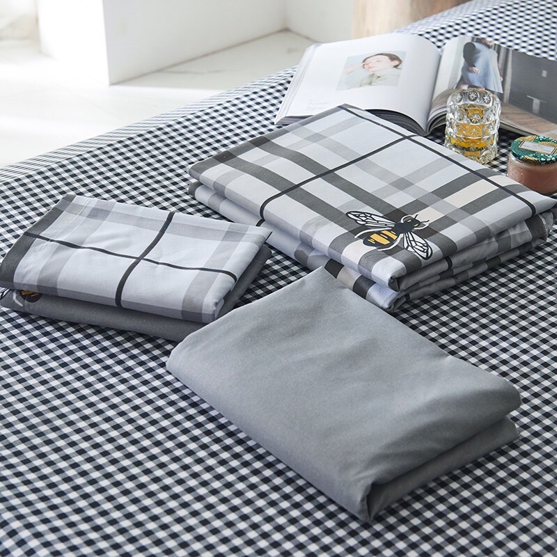 Trọn Bộ 4 Món Cotton Poly Nhập Mẫu ONG KẺ SỌC