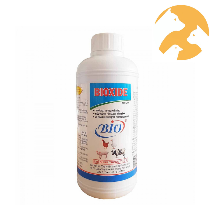 Sát trùng BIO diệt H5N1 [500 ml] Bioxide, biodine, biosept hiệu quả, an toàn