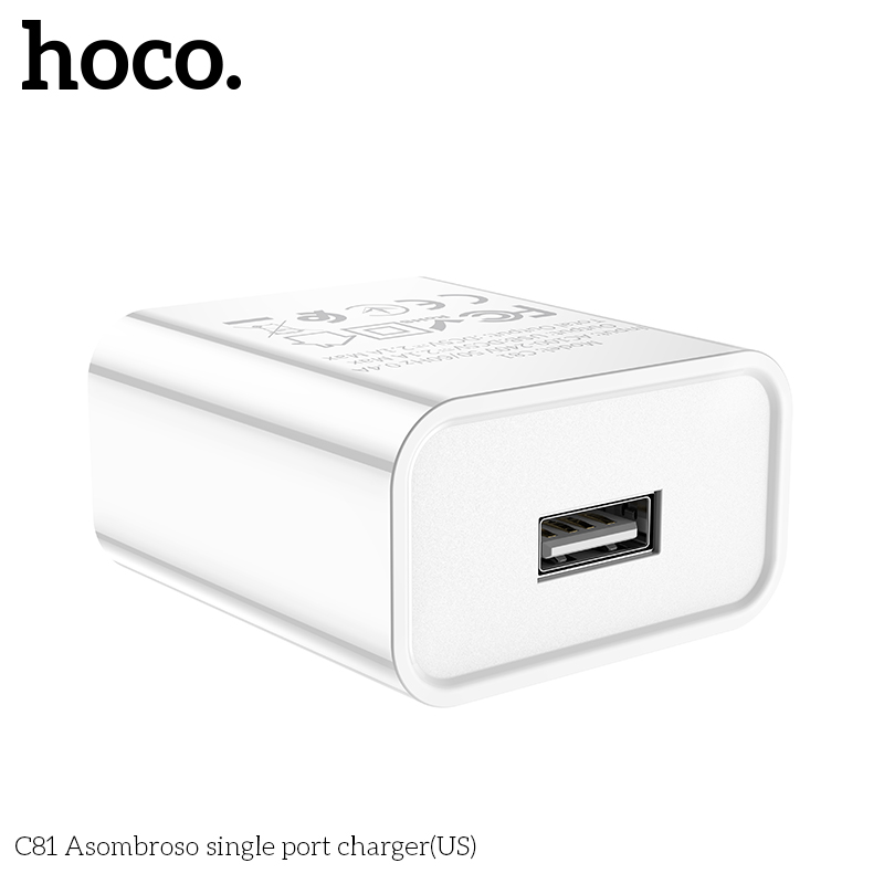 Cốc sạc Hoco C81 2.1A (Trắng) - Nhất Tín Computer