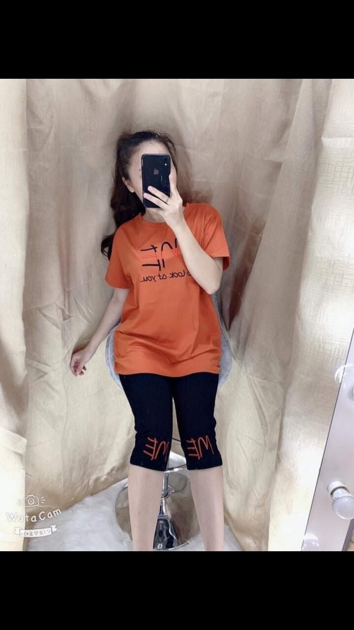 Bộ lửng ngố mặc nhà thêu chữ ME ( có size đại )