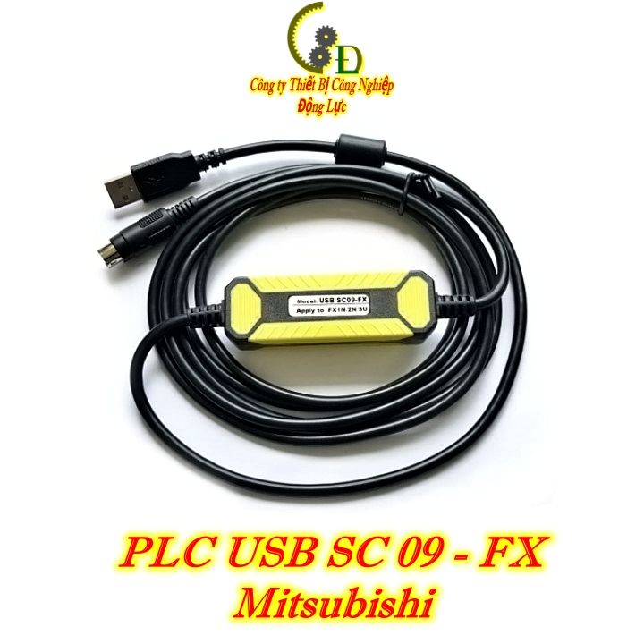 Cáp lập trình PLC Mitsubishi CHÍNH HÃNG cho PLC Mitsubishi FX USB-SC09-FX