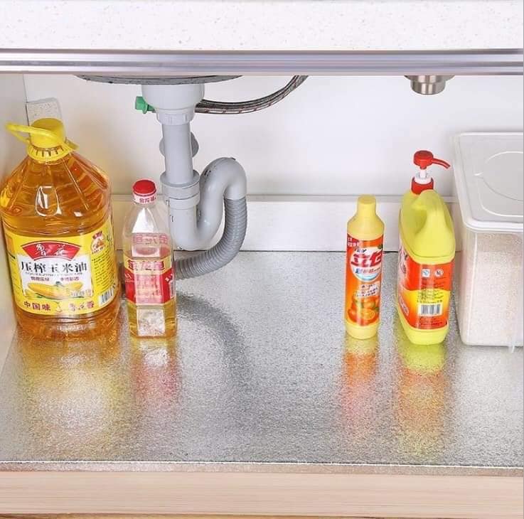 [ Cuộn 3 mét ] giấy bạc dán bếp cách nhiệt 60cm - miếng dán bếp chống thấm