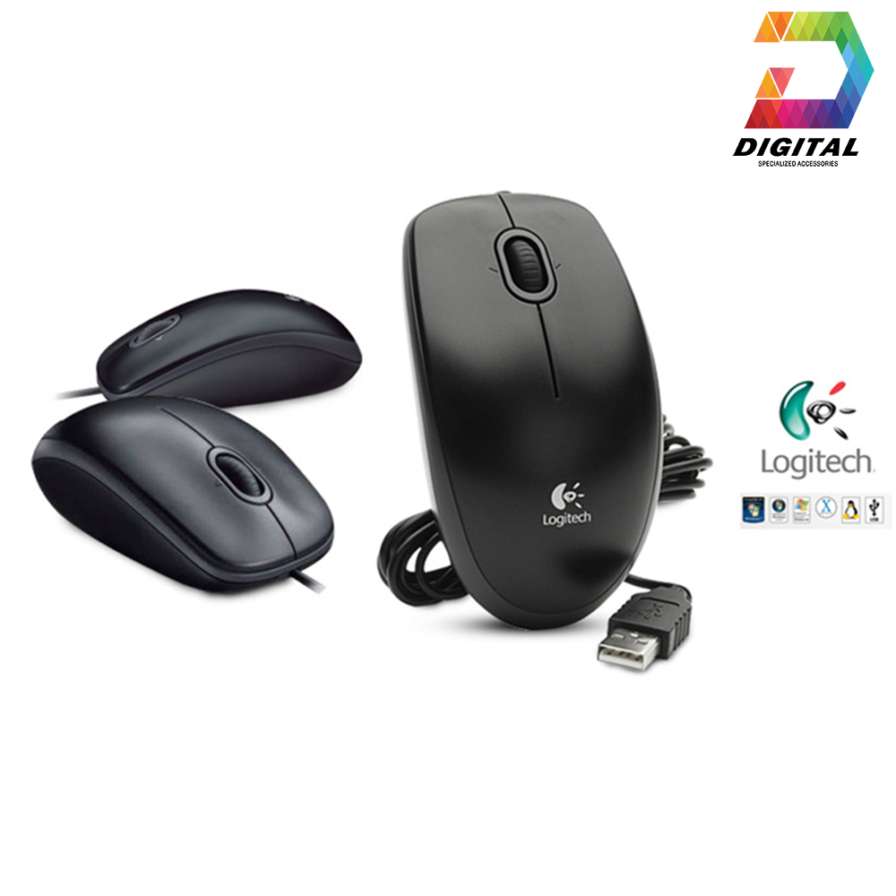 Chuột Có Dây Logitech B100 Chính Hãng Bảo Hành 12 Tháng