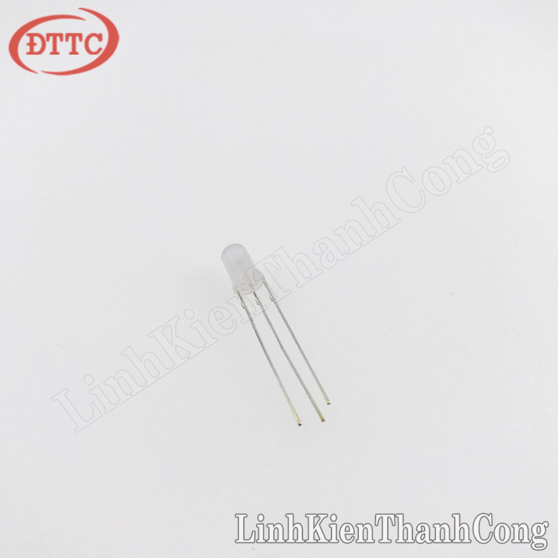 Bộ 2 Chiếc LED 5mm Đục - 2 Màu Xanh Lá/Đỏ (Katot Chung)