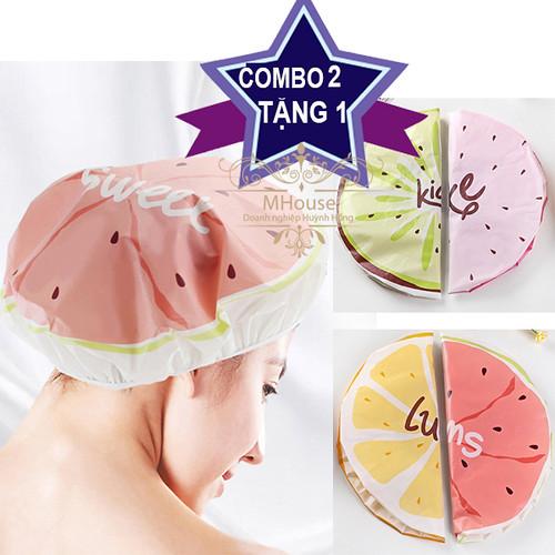 Combo 3 Mũ Trùm Tóc,Nón Tắm,Nón Trùm Đầu,Khăn Tắm,Bông Tắm,Sữa Tắm Trắng Da Tắm Trắng,Kệ Để Đồ Nhà Tắm