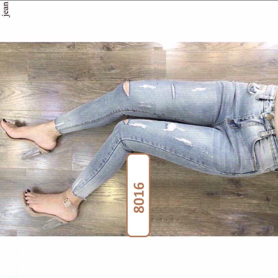 [8016]QUẦN JEAN NỮ DÀI SKINNY ĐP10444 + ÁO THUN NGẪU NHIÊN MẶC KÈM (MUA RIÊNG)
