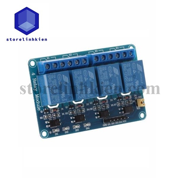 Mạch 4 Relay 5V & 12V opto cách ly