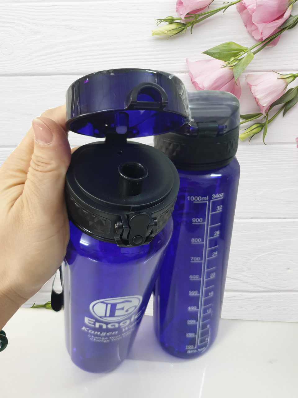 Bình Enagic Đựng Nước Ion kiềm Giữ Hydrogen (Dung tích 1 lít)